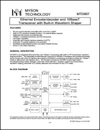 MTD907 Datasheet