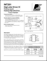 INT201TF1 Datasheet