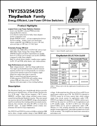 TNY255P Datasheet