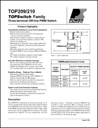 TOP201YAI Datasheet