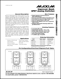 DG412/883 Datasheet