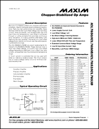 ICL7653BCPA Datasheet