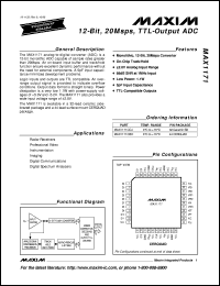 MAX1200AEMH Datasheet