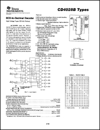CD4028BF3A Datasheet