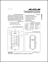 MAX221ECUE Datasheet