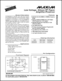 MAX2471EUT-T Datasheet