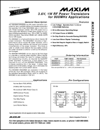 MAX2633EUK-T Datasheet
