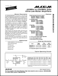 MAX2681EUA-T Datasheet