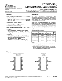 CD74HC4351M96 Datasheet