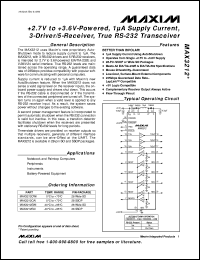MAX3237ECAE Datasheet