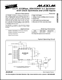 MAX3761EEP Datasheet