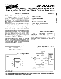 MAX3831UCB Datasheet