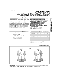 MAX3876E/D Datasheet
