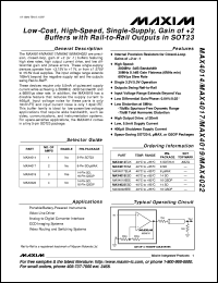 MAX4074BBESA Datasheet