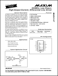 MAX4172ESA Datasheet