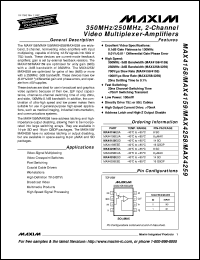 MAX4175BFEUK-T Datasheet