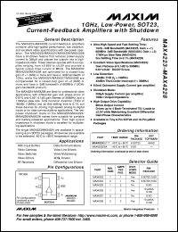 MAX4291EUK-T Datasheet