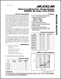 MAX4322EUK-T Datasheet