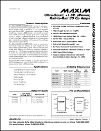MAX4359EAX Datasheet