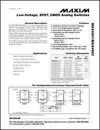 MAX4520EUT-T Datasheet