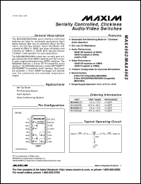 MAX4580EAE Datasheet