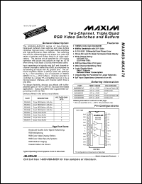 MAX4690CAE Datasheet
