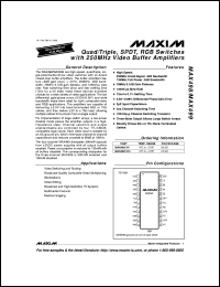MAX501AMRG Datasheet