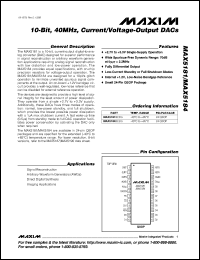 MAX529C/D Datasheet