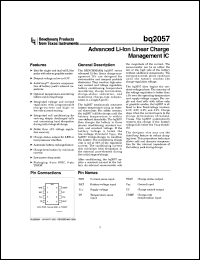 BQ2057TS-C1TR Datasheet