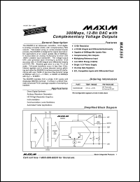 MAX6001EUR-T Datasheet
