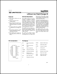 BQ2054SNTR Datasheet