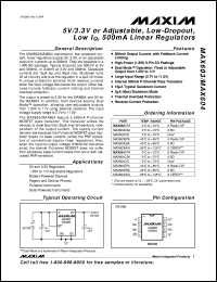 MAX6160ESA Datasheet