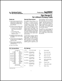 BQ2052SN-A515 Datasheet