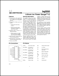 BQ2050SN-D119TR Datasheet