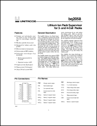 BQ2058DSN-C5 Datasheet