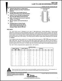 74AC11138PWR Datasheet