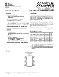 CD54HC139F3A Datasheet