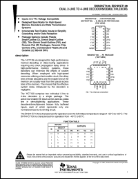 SN74HCT139DBLE Datasheet
