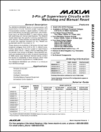 MAX6330LUR-T Datasheet