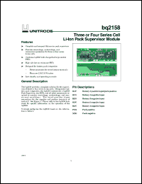 BQ2158B-002 Datasheet