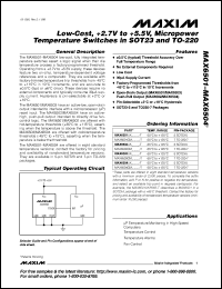 MAX6576ZUT Datasheet