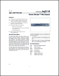 BQ2118B-KT Datasheet