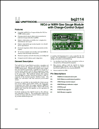BQ2114B-017 Datasheet