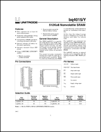 BQ4015YMA-85 Datasheet