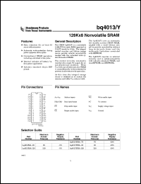 BQ4013YMA-85N Datasheet