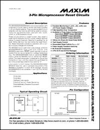 MAX6314US50D3-T Datasheet