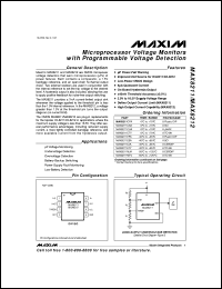 MAX830CWE Datasheet
