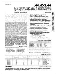 MAX921EPA Datasheet