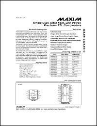 MAX962ESA Datasheet