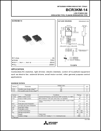 BCR3KM-14 Datasheet